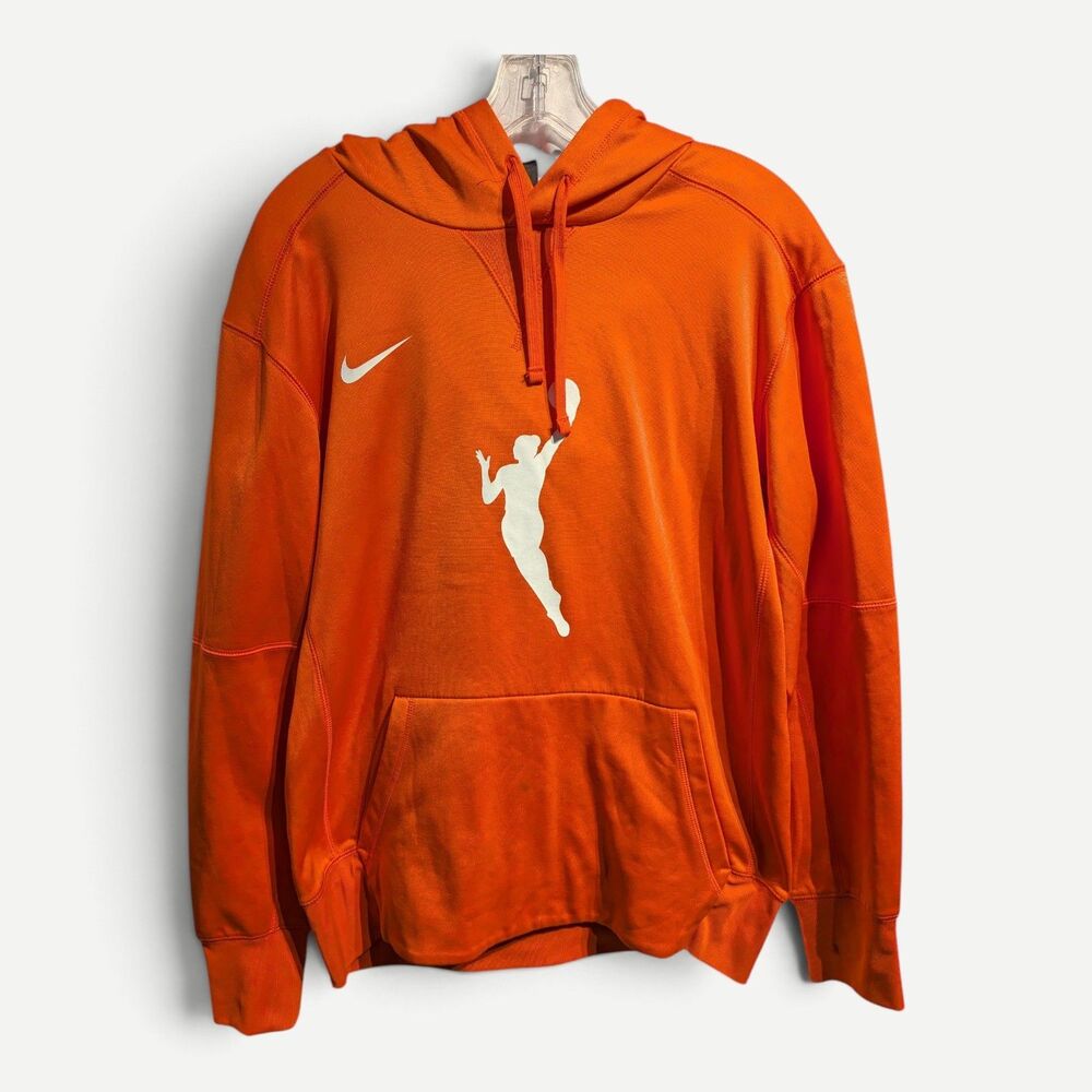Nike WNBA Hoodie Men M Orange Basketball Pullover DR9596-820 Graphic Fleece *See